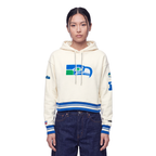 NFL SEATTLE SEAHAWKS RETRO CLASSICS WOMEN'S SWEATSHIRT (EGGSHELL/ROYAL BLUE)