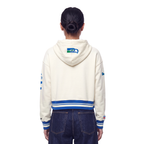 NFL SEATTLE SEAHAWKS RETRO CLASSICS WOMEN'S SWEATSHIRT (EGGSHELL/ROYAL BLUE)