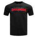 NFL TAMPA BAY BUCCANEERS CLASSIC CHENILLE T-SHIRT POUR HOMME (NOIR)