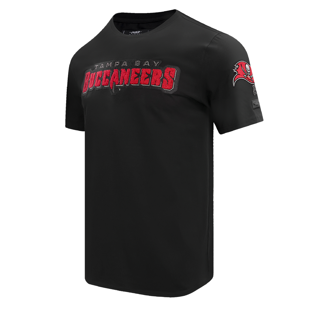 NFL TAMPA BAY BUCCANEERS CLASSIC CHENILLE T-SHIRT POUR HOMME (NOIR)