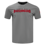 NFL TAMPA BAY BUCCANEERS CLASSIC CHENILLE MEN'S   TEE (GRAY)