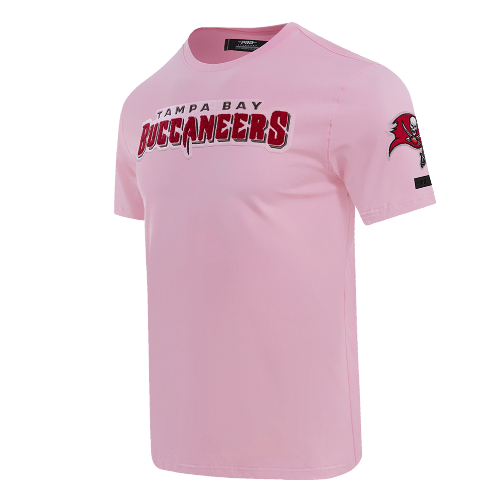 NFL TAMPA BAY BUCCANEERS CLASSIC CHENILLE SINGLE JERSEY TEE (PINK)