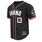 NFL TAMPA BAY BUCCANEERS MIKE EVANS #13 CLASSIC MESH PNN CHEMISE BOUTONNÉE EN FILET POUR HOMME (NOIR/ROUGE)