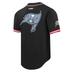 NFL TAMPA BAY BUCCANEERS MIKE EVANS #13 CLASSIC MESH PNN CHEMISE BOUTONNÉE EN FILET POUR HOMME (NOIR/ROUGE)