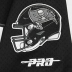 NFL TAMPA BAY BUCCANEERS MIKE EVANS #13 CLASSIC MESH PNN CHEMISE BOUTONNÉE EN FILET POUR HOMME (NOIR/ROUGE)