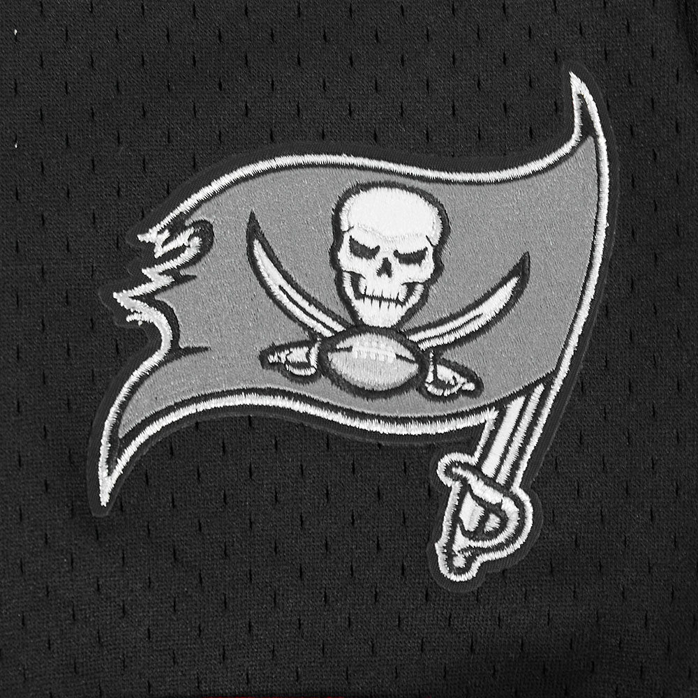 NFL TAMPA BAY BUCCANEERS MIKE EVANS #13 CLASSIC MESH PNN CHEMISE BOUTONNÉE EN FILET POUR HOMME (NOIR/ROUGE)