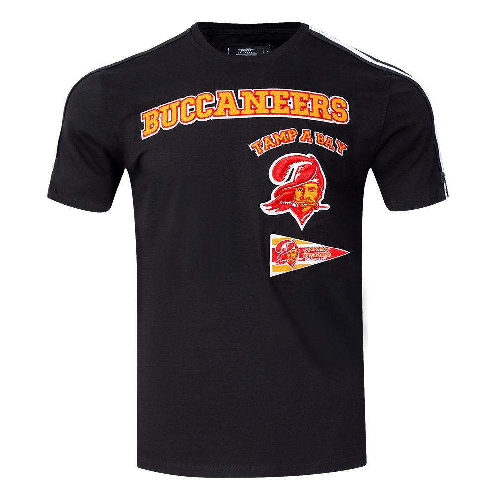 NFL TAMPA BAY BUCCANEERS RETRO CLASSIC T-SHIRT À RAYURES POUR HOMME (NOIR)