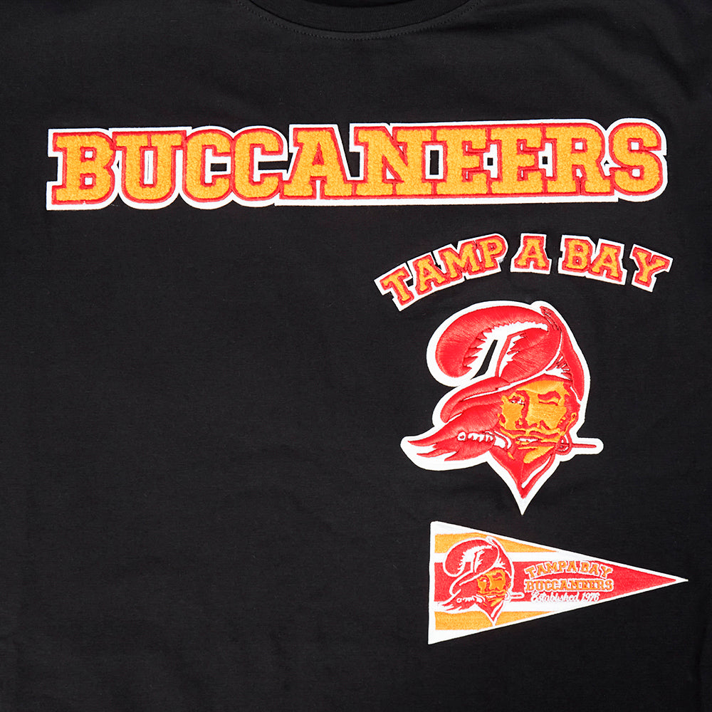 NFL TAMPA BAY BUCCANEERS RETRO CLASSIC T-SHIRT À RAYURES POUR HOMME (NOIR)