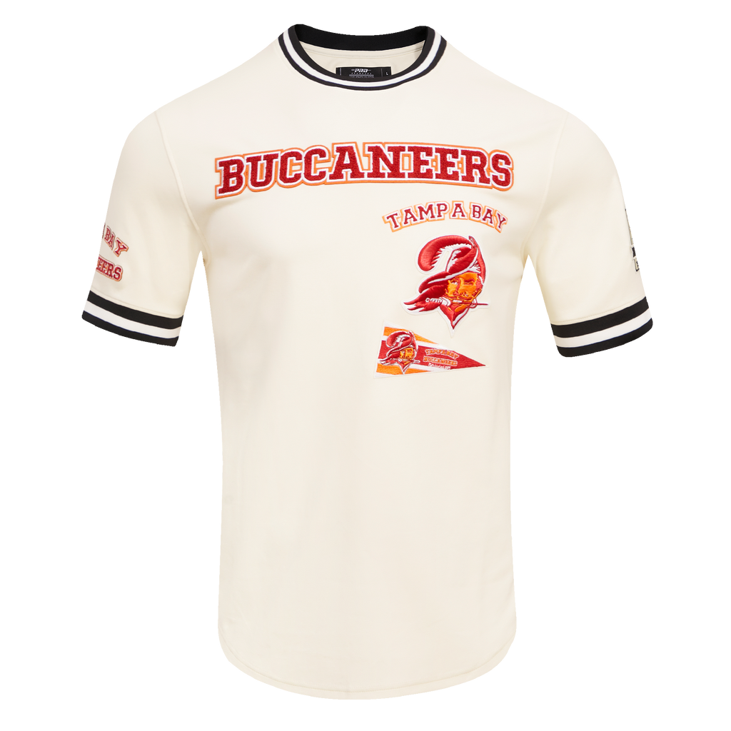 NFL TAMPA BAY BUCCANEERS RETRO CLASSIC T-SHIRT POUR HOMME (COQUILLE D'ŒUF/NOIR)