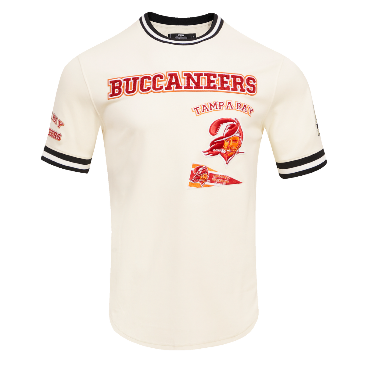 NFL TAMPA BAY BUCCANEERS RETRO CLASSIC T-SHIRT POUR HOMME (COQUILLE D'ŒUF/NOIR)