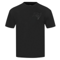 NFL TAMPA BAY BUCCANEERS NEUTRAL T-SHIRT EN JERSEY DE COTON À ÉPAULES TOMBANTES POUR HOMME (NOIR)