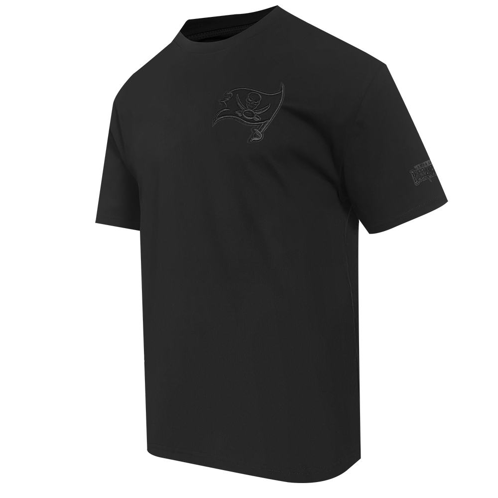 NFL TAMPA BAY BUCCANEERS NEUTRAL T-SHIRT EN JERSEY DE COTON À ÉPAULES TOMBANTES POUR HOMME (NOIR)