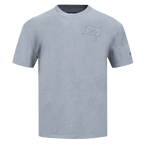 NFL TAMPA BAY BUCCANEERS NEUTRAL T-SHIRT EN JERSEY DE COTON À ÉPAULES TOMBANTES POUR HOMME (GRIS CHINÉ FONCÉ)