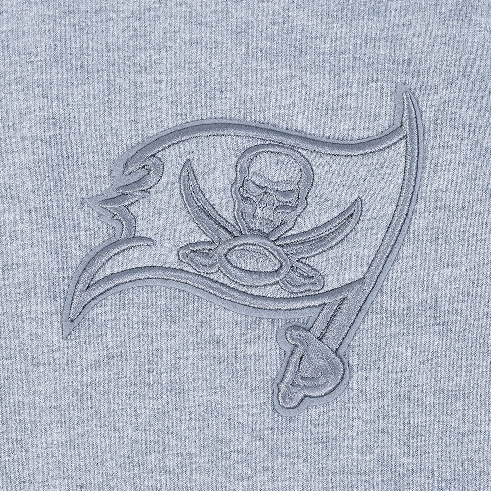 NFL TAMPA BAY BUCCANEERS NEUTRAL T-SHIRT EN JERSEY DE COTON À ÉPAULES TOMBANTES POUR HOMME (GRIS CHINÉ FONCÉ)