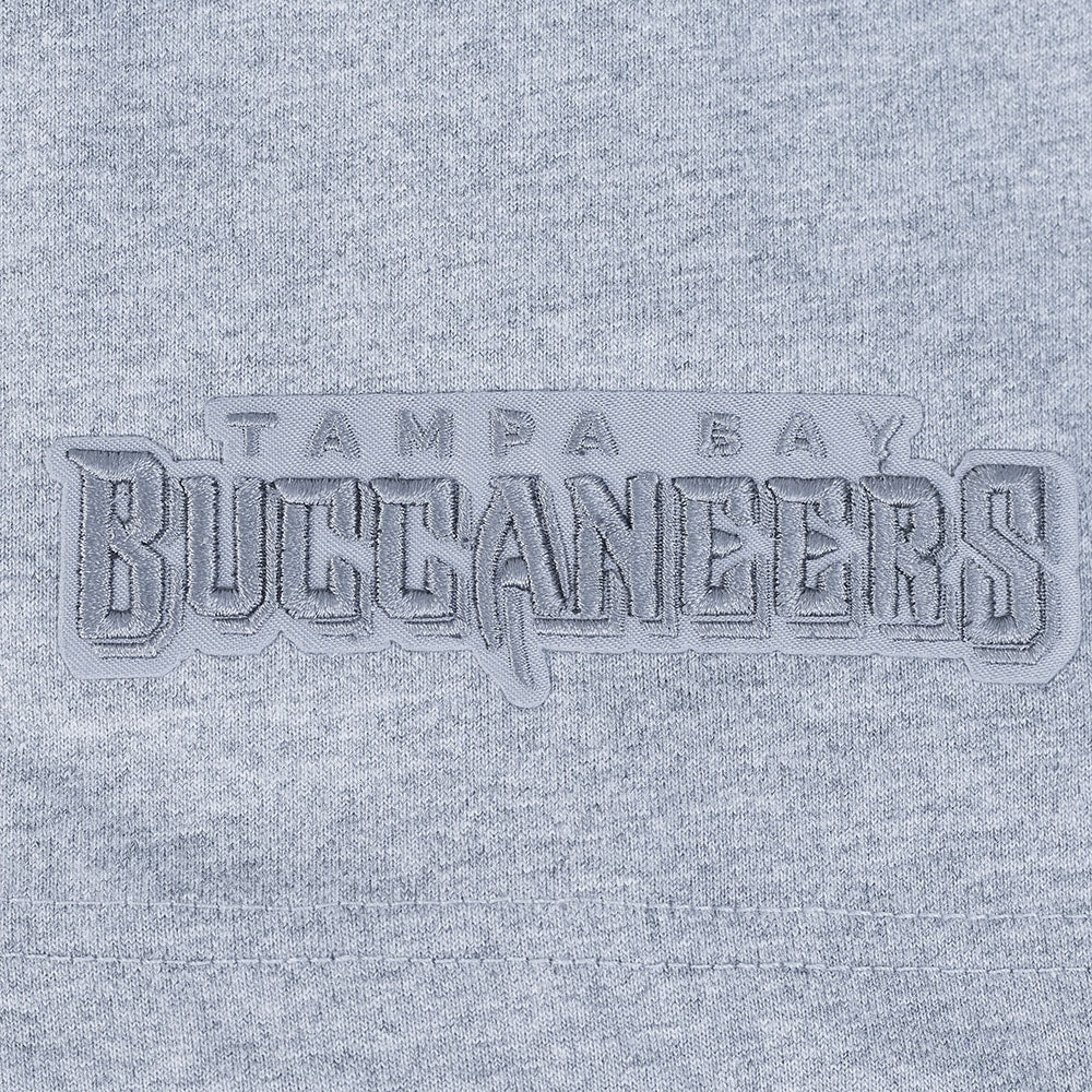 NFL TAMPA BAY BUCCANEERS NEUTRAL T-SHIRT EN JERSEY DE COTON À ÉPAULES TOMBANTES POUR HOMME (GRIS CHINÉ FONCÉ)