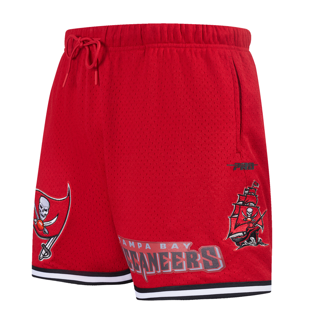 NFL TAMPA BAY BUCCANEERS MESH SHORT (RED/BLACK)