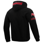 NFL TAMPA BAY BUCCANEERS CLASSIC CHENILLE CHANDAIL À CAPUCHON EN MAILLE DOUBLE POUR HOMME (NOIR)