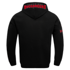 NFL TAMPA BAY BUCCANEERS CLASSIC CHENILLE CHANDAIL À CAPUCHON EN MAILLE DOUBLE POUR HOMME (NOIR)