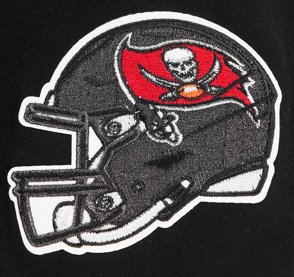 NFL TAMPA BAY BUCCANEERS CLASSIC CHENILLE CHANDAIL À CAPUCHON EN MAILLE DOUBLE POUR HOMME (NOIR)