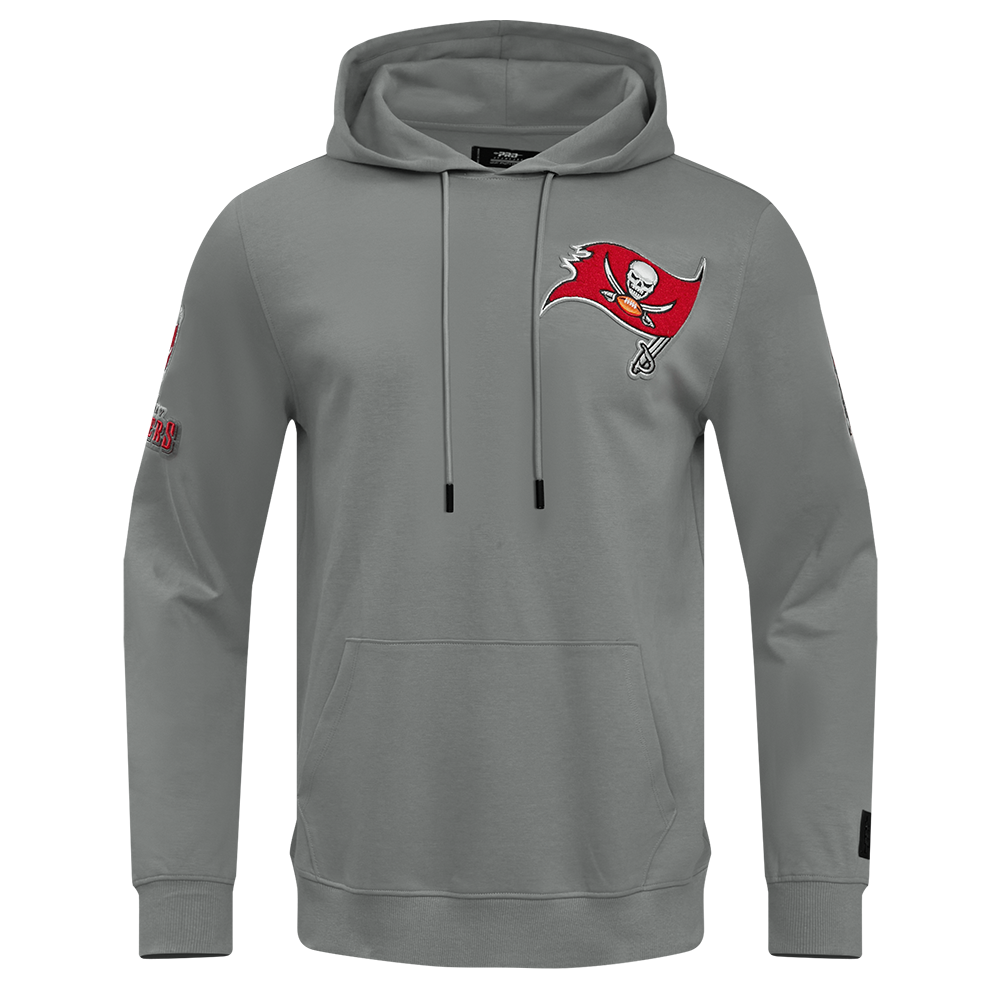 NFL TAMPA BAY BUCCANEERS CLASSIC CHENILLE CHANDAIL À CAPUCHON EN MAILLE DOUBLE POUR HOMME (GRIS)