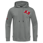 NFL TAMPA BAY BUCCANEERS CLASSIC CHENILLE CHANDAIL À CAPUCHON EN MAILLE DOUBLE POUR HOMME (GRIS)