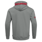 NFL TAMPA BAY BUCCANEERS CLASSIC CHENILLE CHANDAIL À CAPUCHON EN MAILLE DOUBLE POUR HOMME (GRIS)