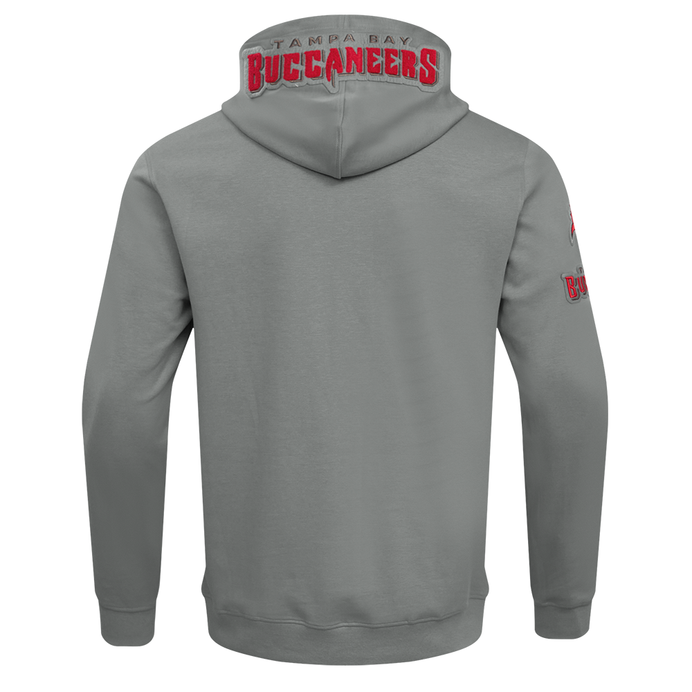 NFL TAMPA BAY BUCCANEERS CLASSIC CHENILLE CHANDAIL À CAPUCHON EN MAILLE DOUBLE POUR HOMME (GRIS)