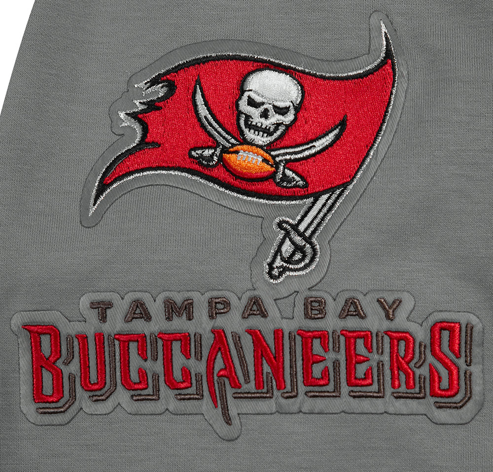NFL TAMPA BAY BUCCANEERS CLASSIC CHENILLE CHANDAIL À CAPUCHON EN MAILLE DOUBLE POUR HOMME (GRIS)