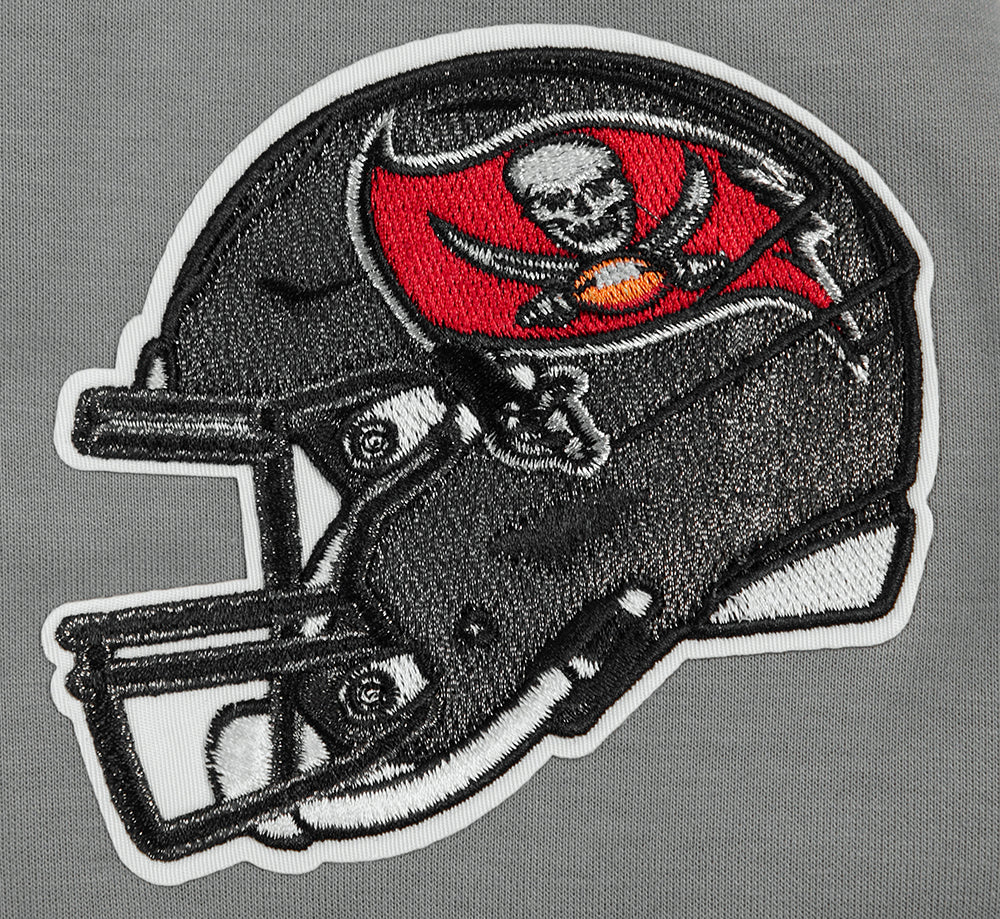 NFL TAMPA BAY BUCCANEERS CLASSIC CHENILLE CHANDAIL À CAPUCHON EN MAILLE DOUBLE POUR HOMME (GRIS)