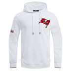 NFL TAMPA BAY BUCCANEERS CLASSIC CHENILLE DOUBLE KNIT PULLOVER HOODIE (WHITE)