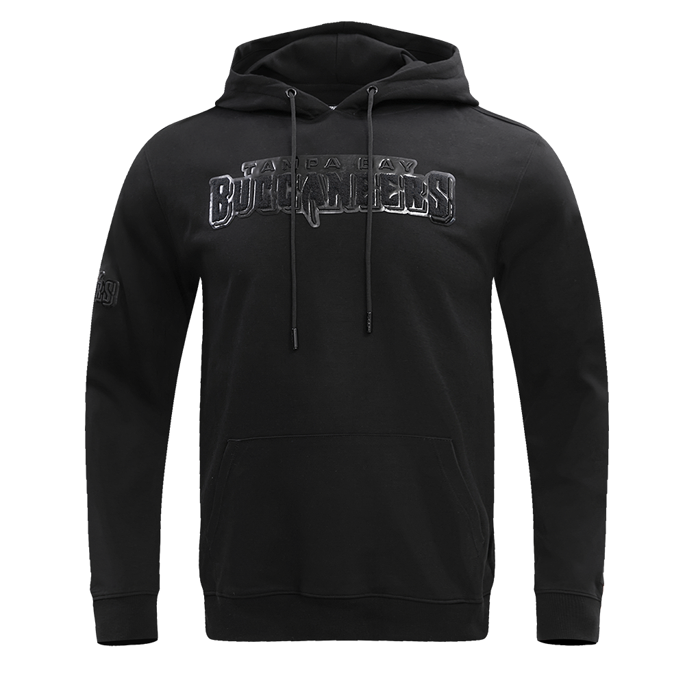 NFL TAMPA BAY BUCCANEERS TRIPLE BLACK CHANDAIL À CAPUCHON POUR HOMME (TRIPLE NOIR)