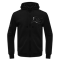 NFL TAMPA BAY BUCCANEERS TRIPLE BLACK LOGO MEN'S ZIPPER HOODIE (TRIPLE BLACK)