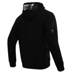 NFL TAMPA BAY BUCCANEERS TRIPLE BLACK LOGO MEN'S ZIPPER HOODIE (TRIPLE BLACK)