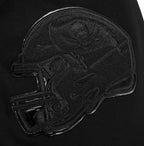 NFL TAMPA BAY BUCCANEERS TRIPLE BLACK LOGO MEN'S ZIPPER HOODIE (TRIPLE BLACK)