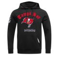 NFL TAMPA BAY BUCCANEERS OLD ENGLISH MEN'S PO HOODIE (BLACK)
