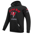 NFL TAMPA BAY BUCCANEERS OLD ENGLISH MEN'S PO HOODIE (BLACK)