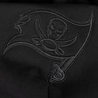 NFL TAMPA BAY BUCCANEERS NEUTRAL MEN'S DROP SHOULDER FLEECE PULLOVER HOODIE (BLACK)
