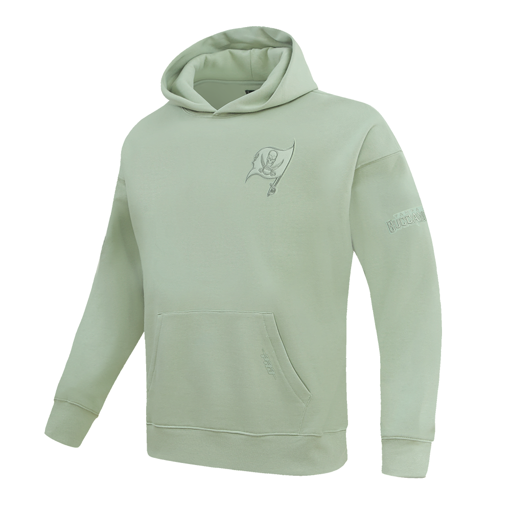 NFL TAMPA BAY BUCCANEERS NEUTRAL DROP SHOULDER MEN'S PO HOODIE (MOSS)