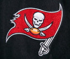 NFL TAMPA BAY BUCCANEERS CLASSIC WOOL MEN'S VARSITY JACKET (BLACK/WHITE)