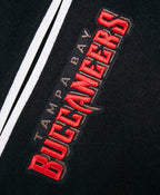 NFL TAMPA BAY BUCCANEERS CLASSIC WOOL MEN'S VARSITY JACKET (BLACK/WHITE)