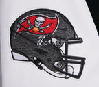 NFL TAMPA BAY BUCCANEERS CLASSIC WOOL MEN'S VARSITY JACKET (BLACK/WHITE)