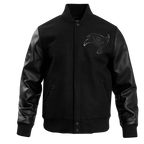 NFL TAMPA BAY BUCCANEERS TRIPLE BLACK BLOUSON COLLÉGIAL EN LAINE POUR HOMME (TRIPLE NOIR HOMME)