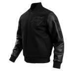 NFL TAMPA BAY BUCCANEERS TRIPLE BLACK BLOUSON COLLÉGIAL EN LAINE POUR HOMME (TRIPLE NOIR HOMME)