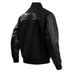 NFL TAMPA BAY BUCCANEERS TRIPLE BLACK BLOUSON COLLÉGIAL EN LAINE POUR HOMME (TRIPLE NOIR HOMME)