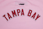 NFL TAMPA BAY BUCCANEERS CLASSIC T-SHIRT EN JERSEY SIMPLE À COUPE CARRÉE POUR FEMME (ROSE)