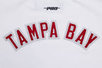 NFL TAMPA BAY BUCCANEERS CLASSIC T-SHIRT EN JERSEY SIMPLE À COUPE CARRÉE POUR FEMME (BLANC)