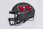 NFL TAMPA BAY BUCCANEERS CLASSIC T-SHIRT EN JERSEY SIMPLE À COUPE CARRÉE POUR FEMME (BLANC)
