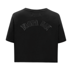 NFL TAMPA BAY BUCCANEERS TRIPLE BLACK WOMEN'S SINGLE JERSEY BOXY TEE (TRIPLE BLACK WOMEN'S)