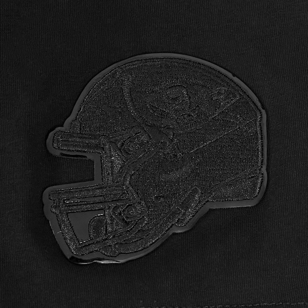 NFL TAMPA BAY BUCCANEERS TRIPLE BLACK WOMEN'S SINGLE JERSEY BOXY TEE (TRIPLE BLACK WOMEN'S)