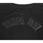 NFL TAMPA BAY BUCCANEERS TRIPLE BLACK WOMEN'S SINGLE JERSEY BOXY TEE (TRIPLE BLACK WOMEN'S)